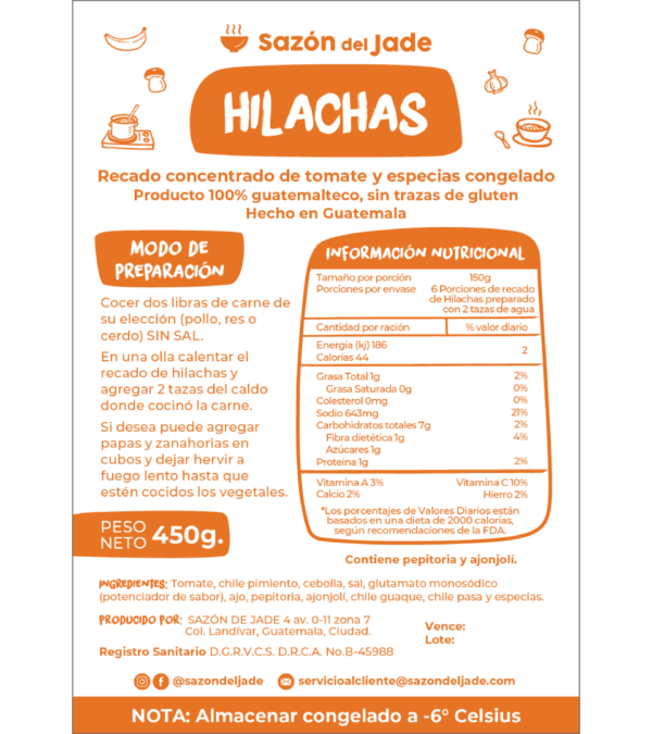 10 Hilachas etiqueta