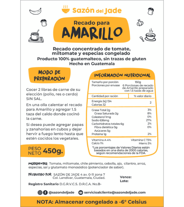 14 Amarillo etiqueta